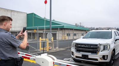 GoJoe Patrol Officer Performing a Gate Check Photo